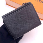 Louis Vuitton Portefeuille Pilot Trifold Wallet Black Taurillon — view 2