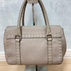 Fendi Selleria Linda Leather Handbag Beige Gray — view 3