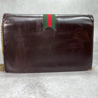 Gucci GG Sherry Line Shoulder Bag Leather Brown — view 3