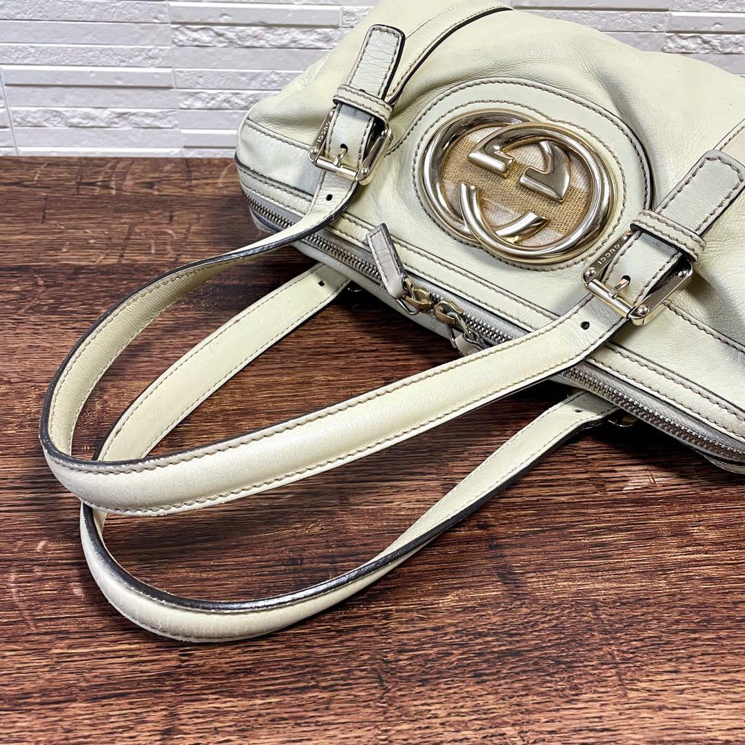 Gucci Interlocking Sherry Boston Hand Bag Leather — view 7