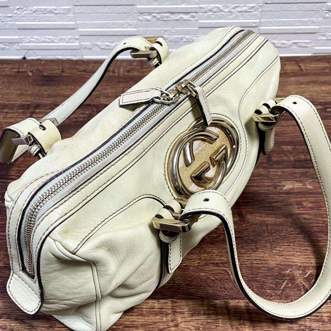 Gucci Interlocking Sherry Boston Hand Bag Leather — view 8