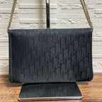 Dior Trotter Canvas Leather Chain Shoulder Bag Logo — view 2