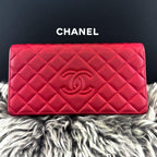 Chanel Wallet Quilted Diamond Coco Flap Caviar