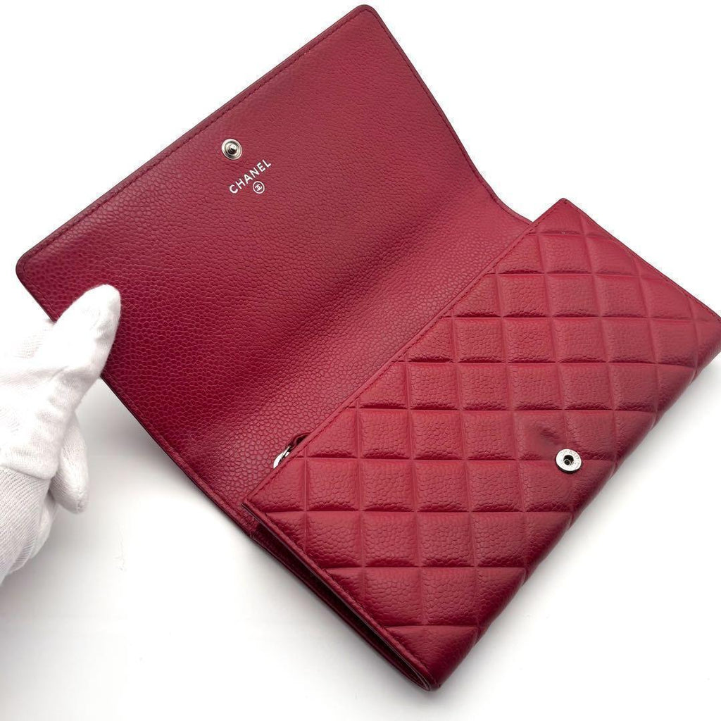 Chanel Wallet Quilted Diamond Coco Flap Caviar — view 3