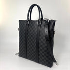 Louis Vuitton Damier Graphite Anton Tote Bag Black — view 2