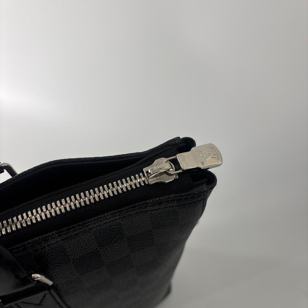 Louis Vuitton Damier Graphite Anton Tote Bag Black — view 7