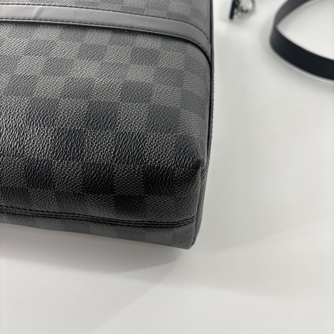 Louis Vuitton Damier Graphite Anton Tote Bag Black — view 8