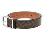 Fendi Zucca FF Logo Plain Belt — view 2