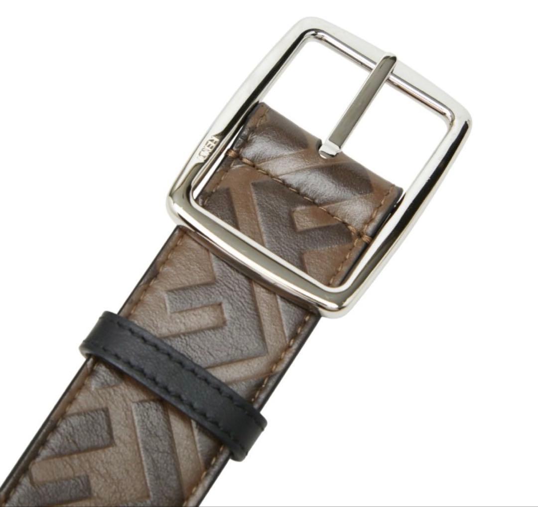 Fendi Zucca FF Logo Plain Belt — view 6