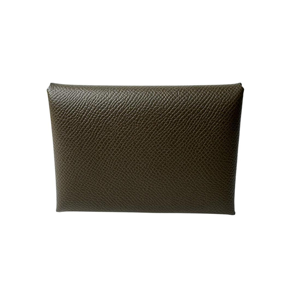 Hermes Calvi Duo Coin Case Vert Roden Epsom — view 2