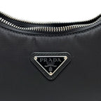 Prada Nylon Leather Triangle Plate Logo Shoulder Bag 2-Way — view 9