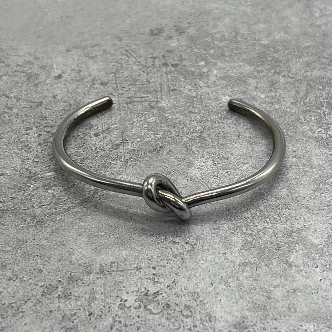 Celine Knot Extra Thin Bracelet Bangle Brass