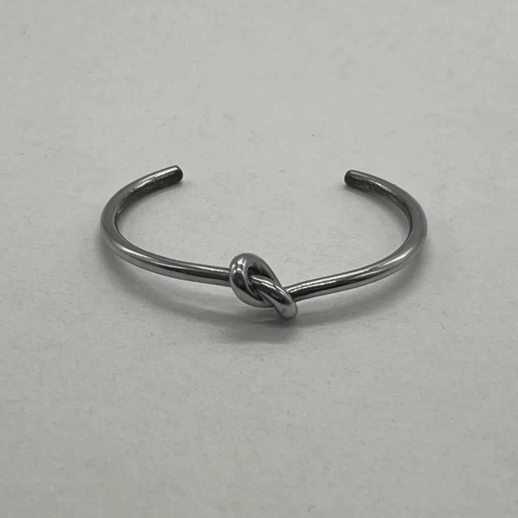 Celine Knot Extra Thin Bracelet Bangle Brass — view 2
