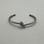 Celine Knot Extra Thin Bracelet Bangle Brass — view 2