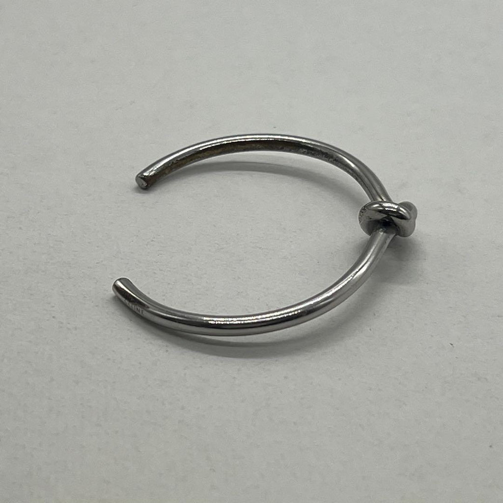Celine Knot Extra Thin Bracelet Bangle Brass — view 4