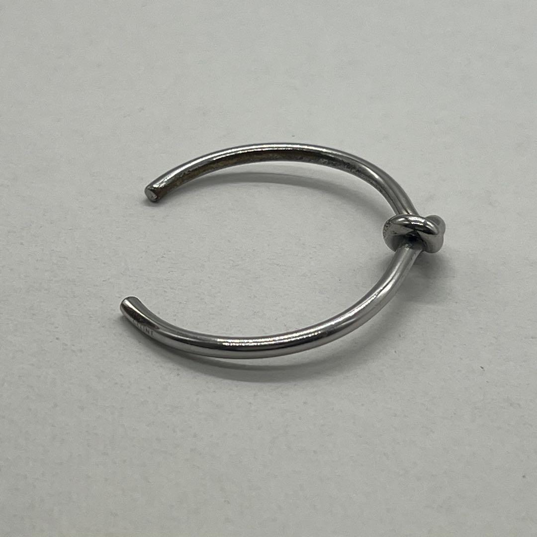 Celine Knot Extra Thin Bracelet Bangle Brass — view 4