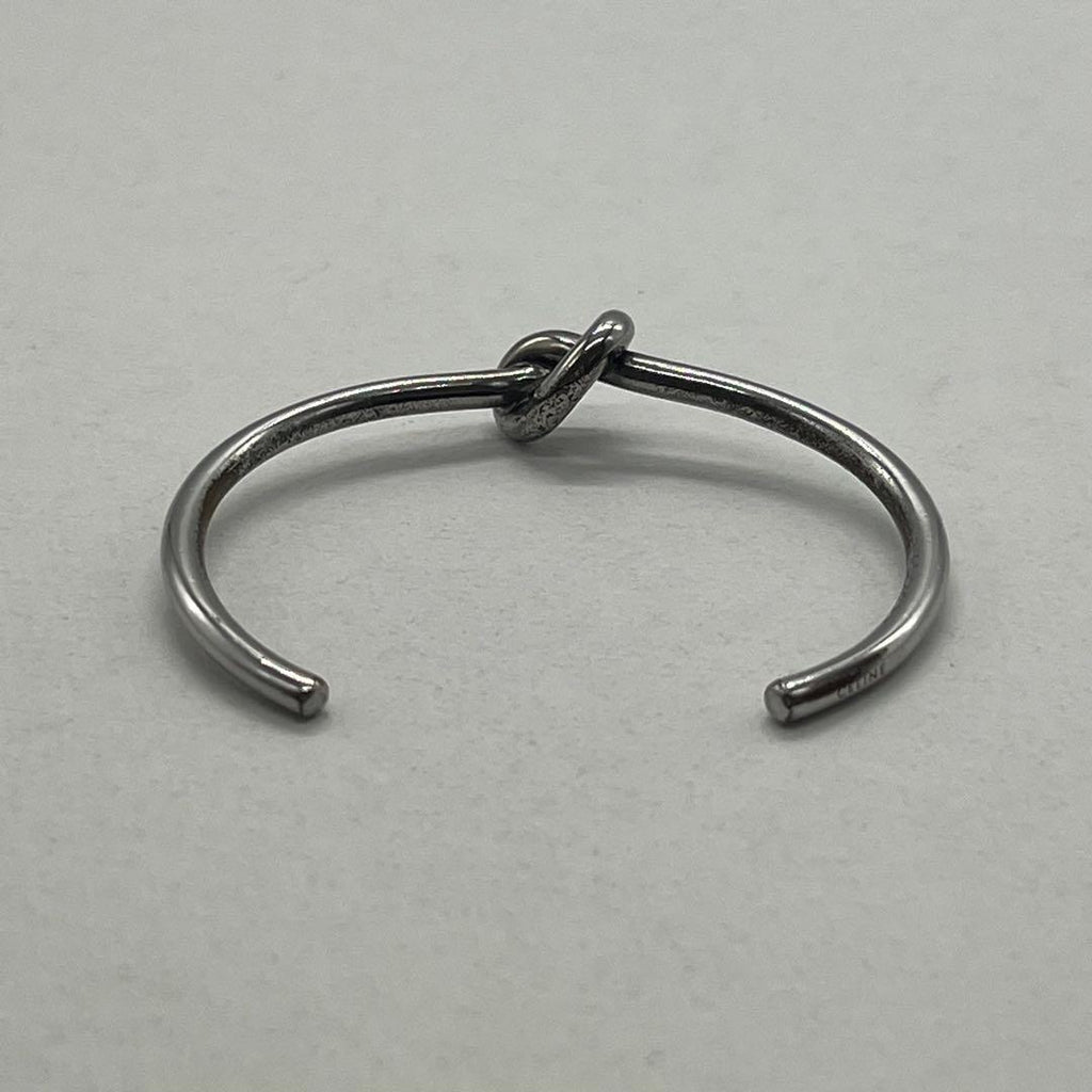 Celine Knot Extra Thin Bracelet Bangle Brass — view 5