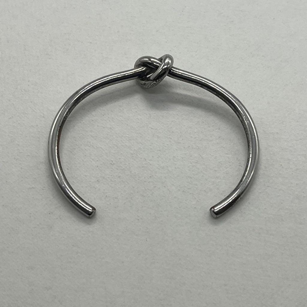 Celine Knot Extra Thin Bracelet Bangle Brass — view 6