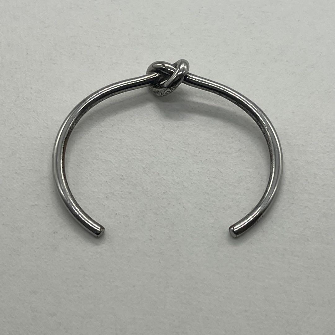 Celine Knot Extra Thin Bracelet Bangle Brass — view 6