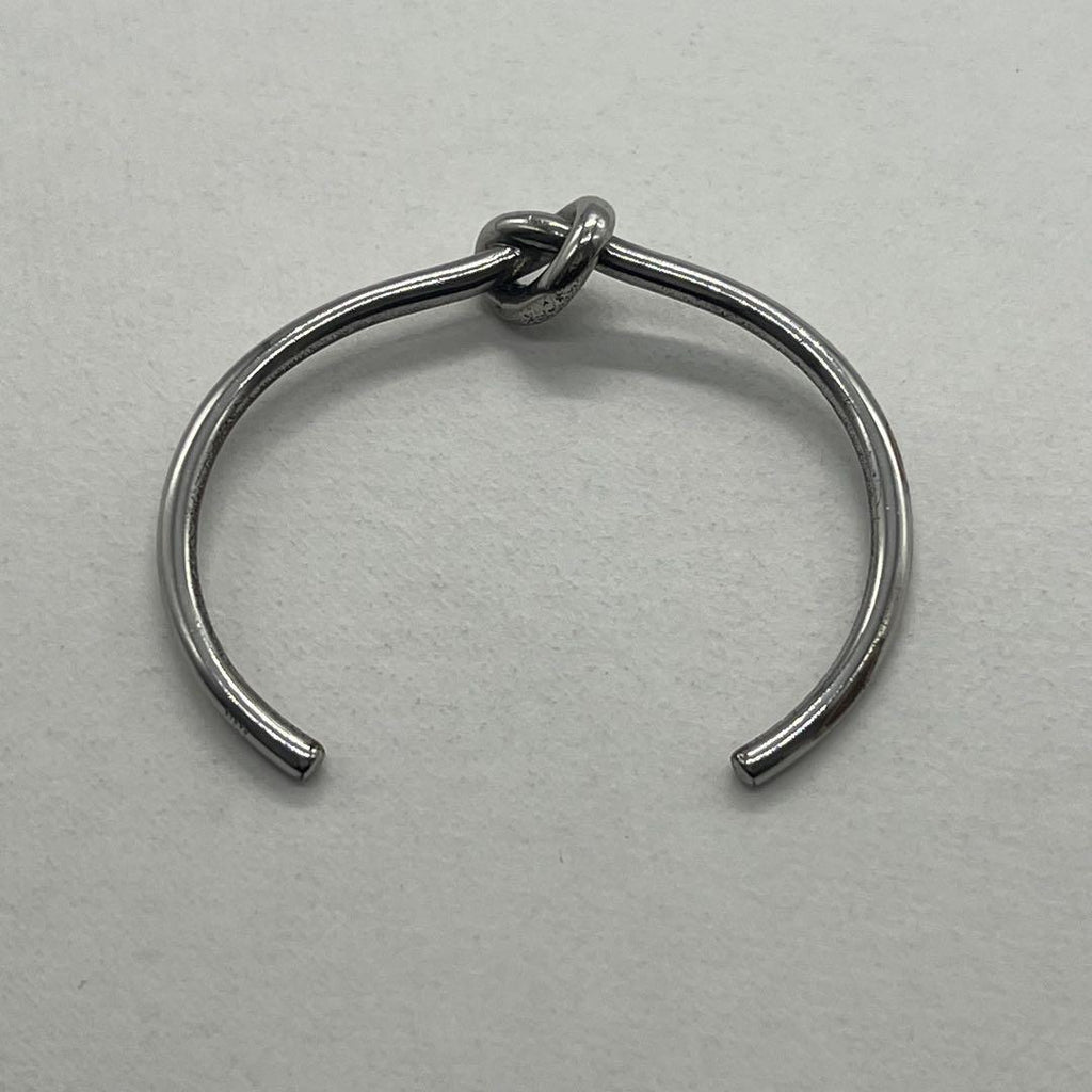 Celine Knot Extra Thin Bracelet Bangle Brass — view 7