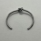 Celine Knot Extra Thin Bracelet Bangle Brass — view 7