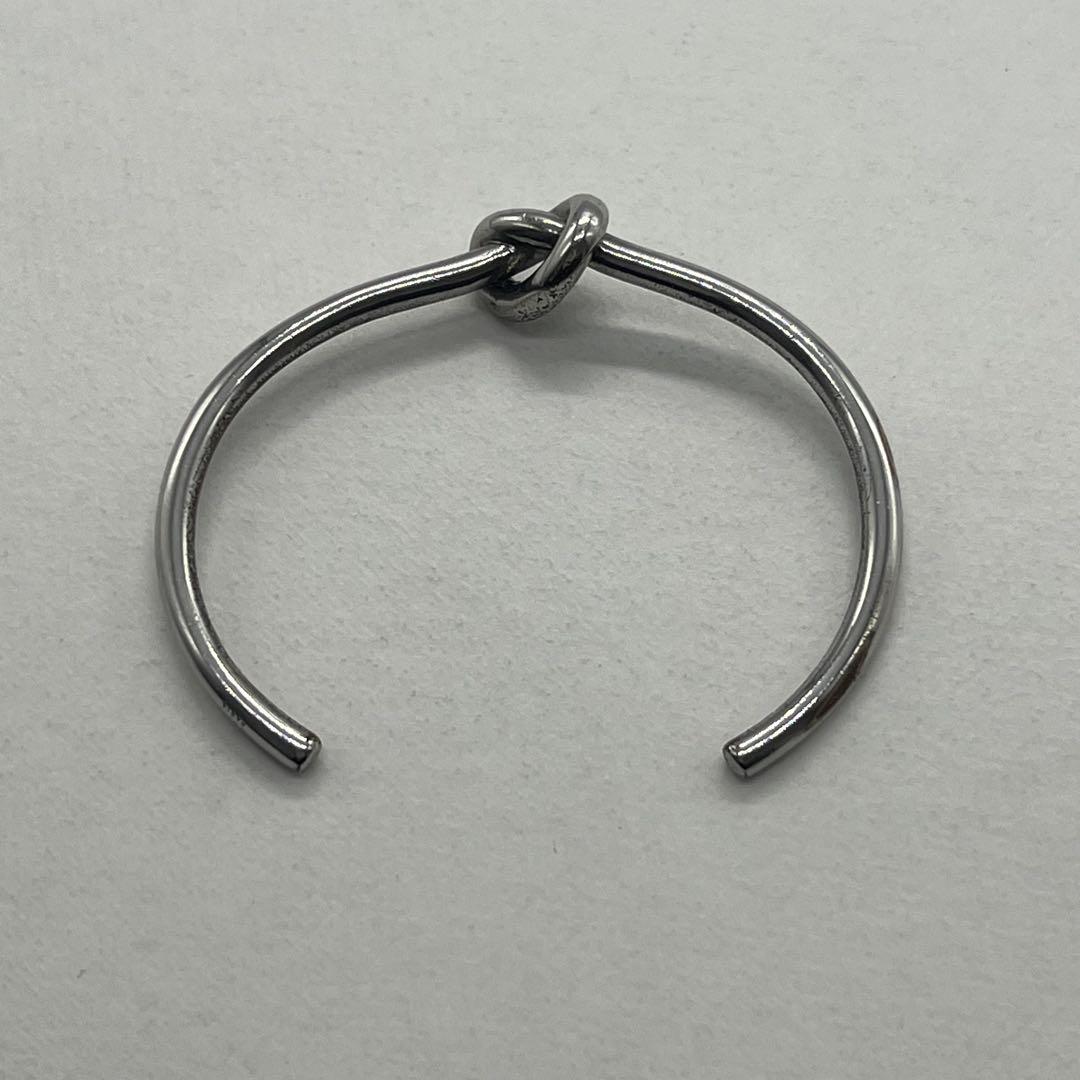 Celine Knot Extra Thin Bracelet Bangle Brass — view 7