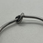Celine Knot Extra Thin Bracelet Bangle Brass — view 9