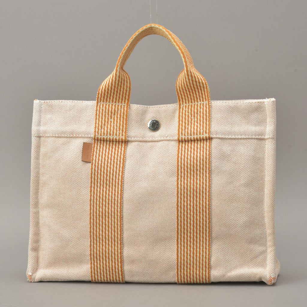 Hermes New Fourre Tout PM Handbag Canvas Orange