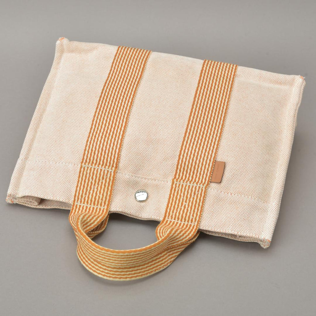 Hermes New Fourre Tout PM Handbag Canvas Orange — view 4