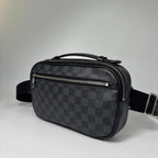 Louis Vuitton Super Damier Graphite Ambler Belt Bag Black — view 2