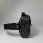 Louis Vuitton Super Damier Graphite Ambler Belt Bag Black — view 4