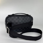 Louis Vuitton Super Damier Graphite Ambler Belt Bag Black — view 5
