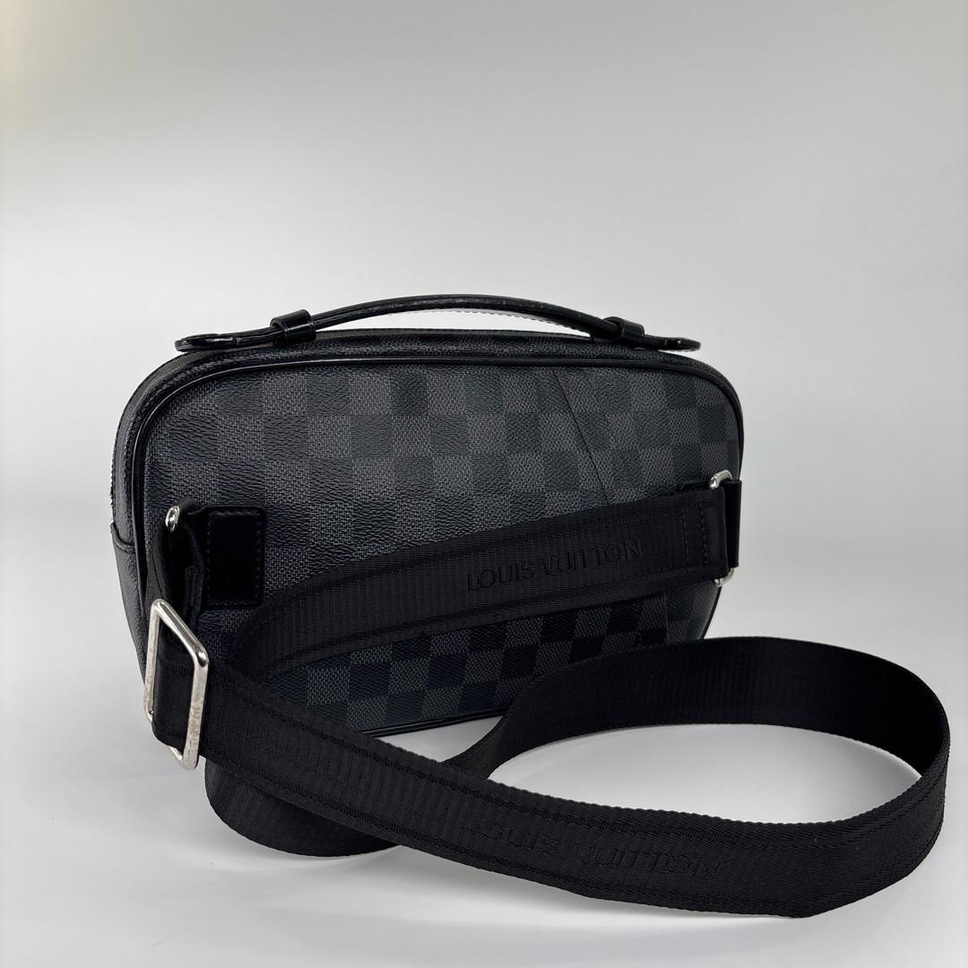 Louis Vuitton Super Damier Graphite Ambler Belt Bag Black — view 5