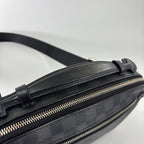 Louis Vuitton Super Damier Graphite Ambler Belt Bag Black — view 6