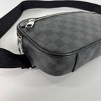 Louis Vuitton Super Damier Graphite Ambler Belt Bag Black — view 8