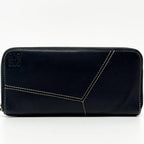 Loewe Anagram Puzzle Zip Around Wallet Leather Navy — view 2