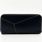 Loewe Anagram Puzzle Zip Around Wallet Leather Navy — view 3