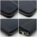 Loewe Anagram Puzzle Zip Around Wallet Leather Navy — view 5