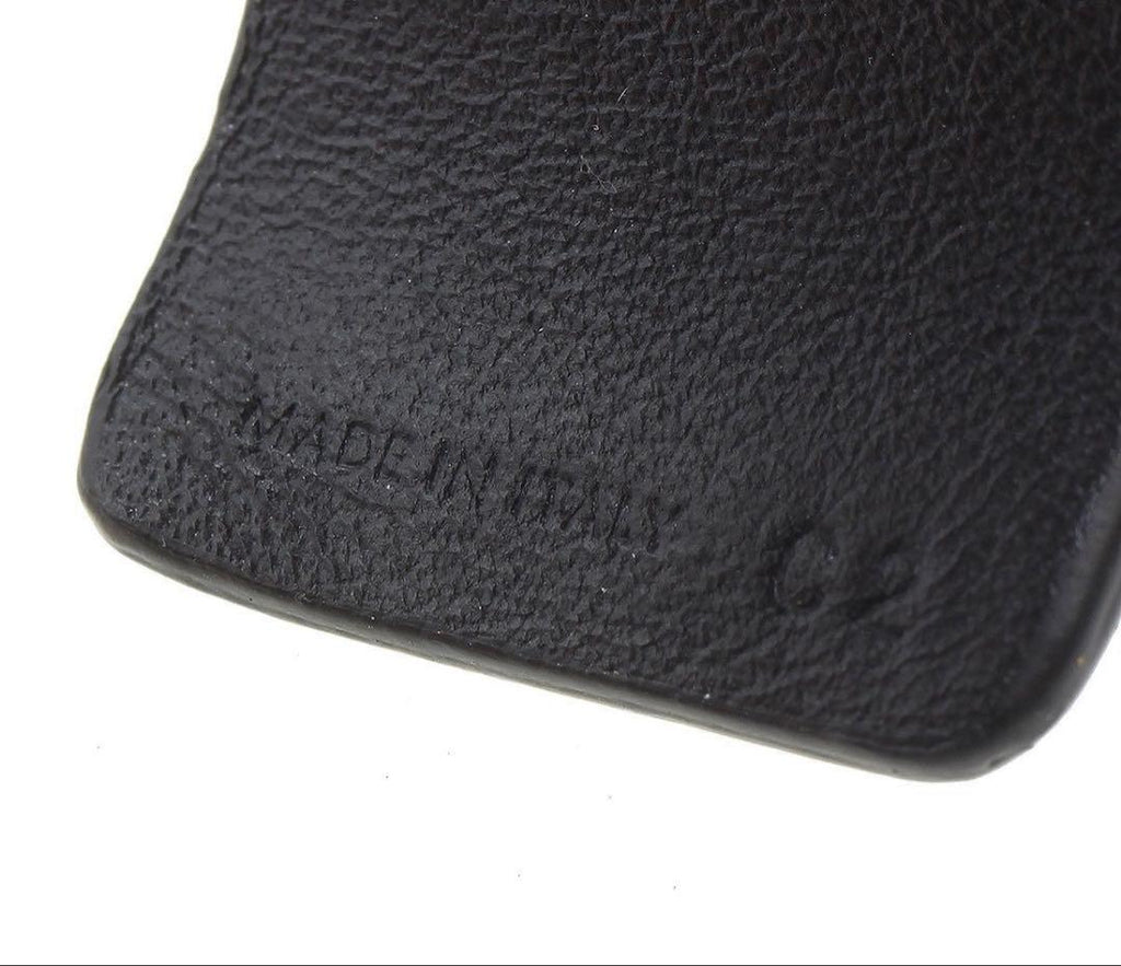 Celine Cru Octagonal Leather Bangle Bracelet — view 6