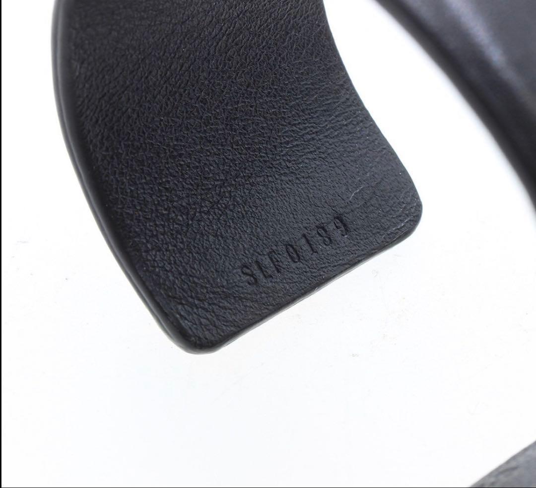 Celine Cru Octagonal Leather Bangle Bracelet — view 7