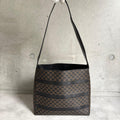 Celine Black Magatum Shoulder Bag Logo