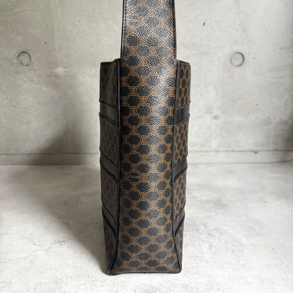 Celine Black Magatum Shoulder Bag Logo