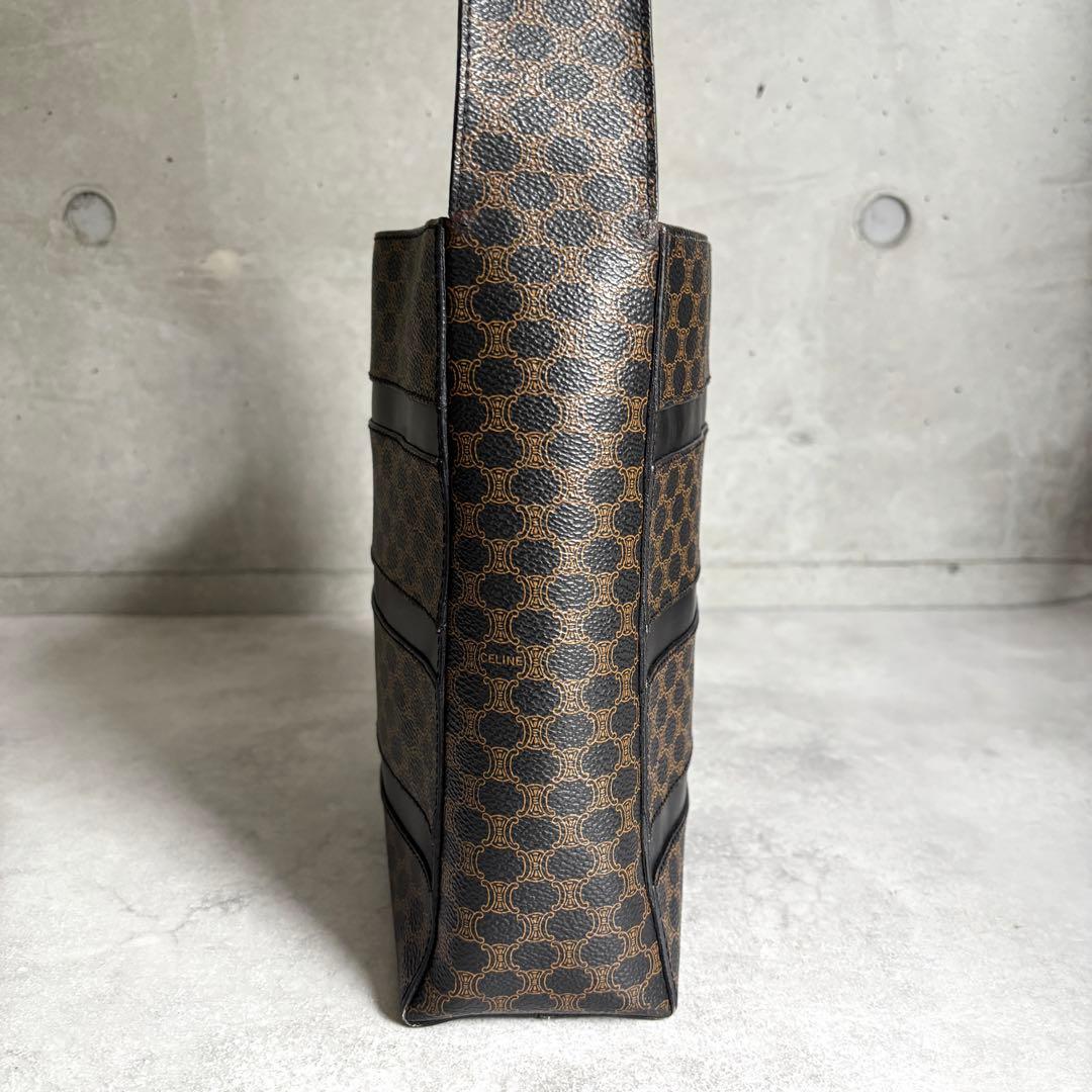 Celine Black Magatum Shoulder Bag Logo