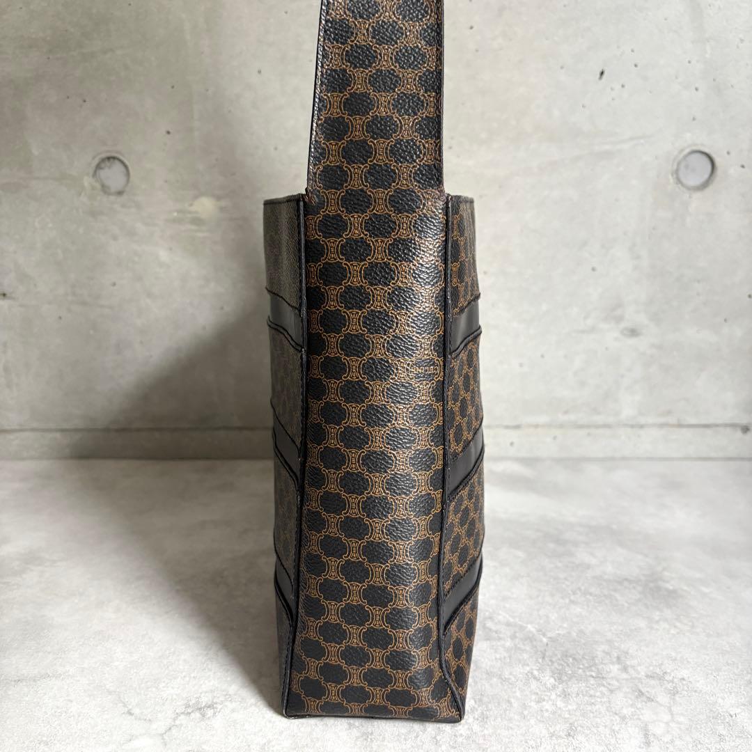 Celine Black Magatum Shoulder Bag Logo
