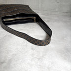 Celine Black Magatum Shoulder Bag Logo