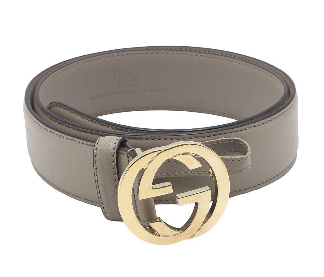Gucci Interlocking G Leather Belt 85/34 — view 2