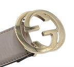 Gucci Interlocking G Leather Belt 85/34 — view 4