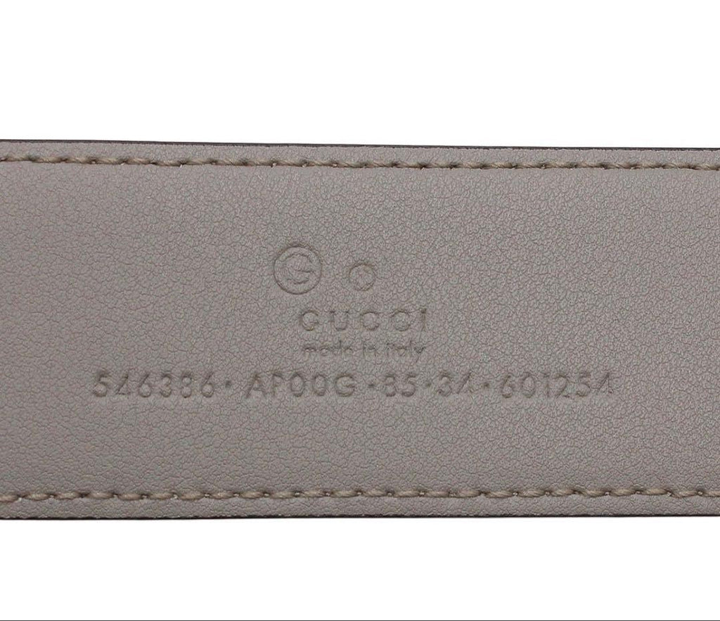 Gucci Interlocking G Leather Belt 85/34 — view 6