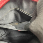 Gucci GG Tote Bag Red Canvas Patent Logo — view 6