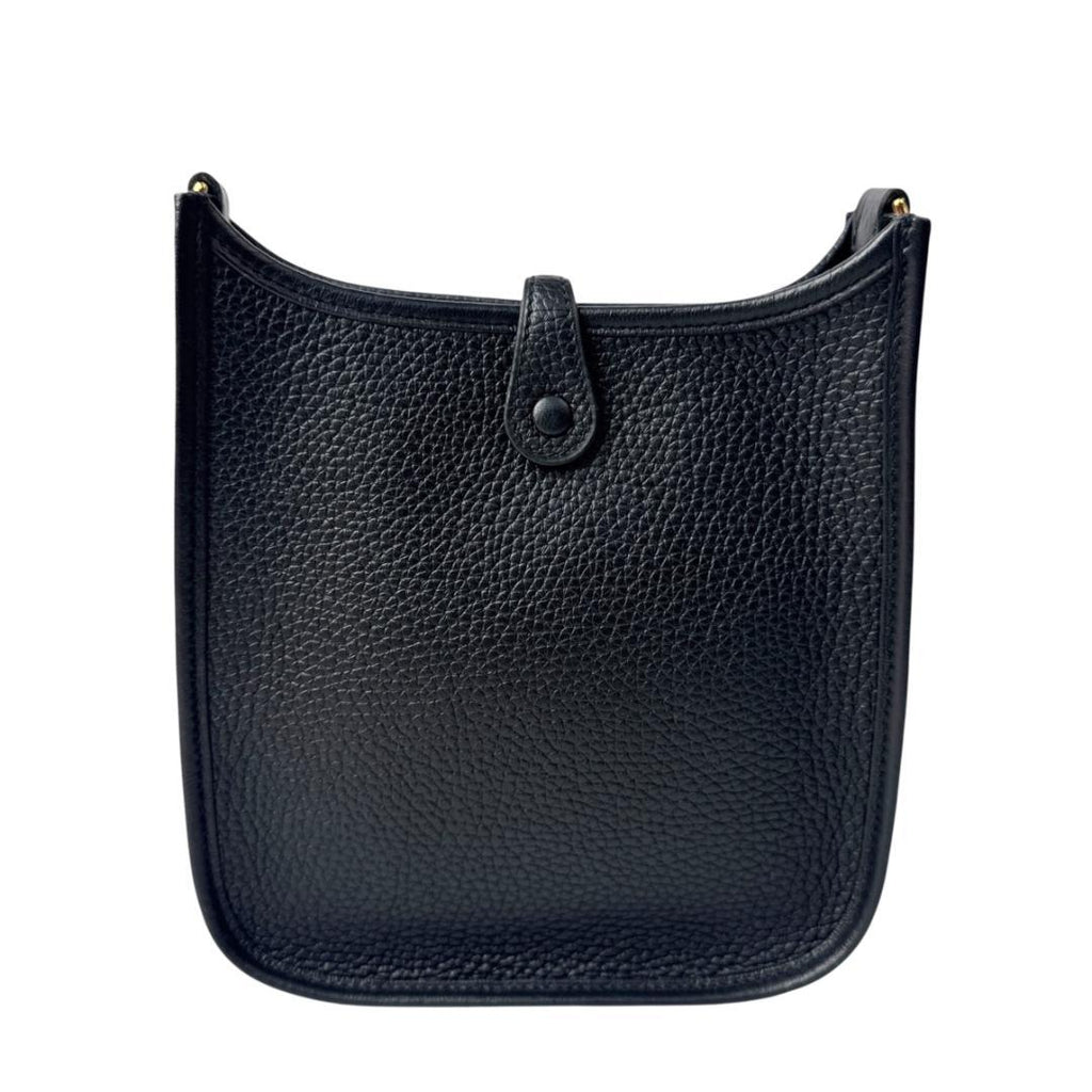 Hermes Evelyne TPM Black Gold Shoulder Bag — view 3